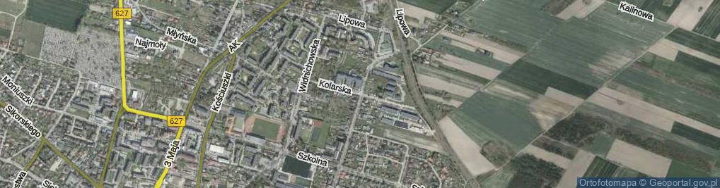 Zdjęcie satelitarne Kolarska ul.